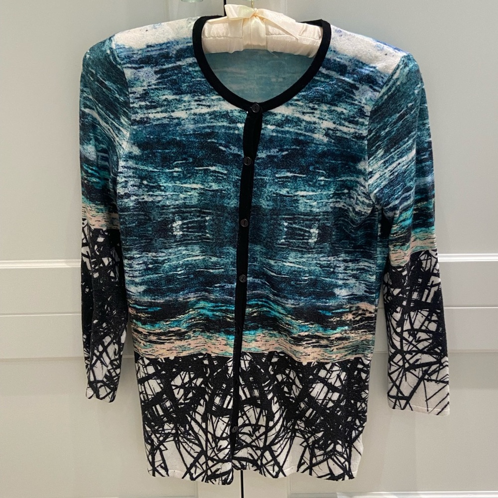 Yigal Azrouel patterned cardigan. Size xs